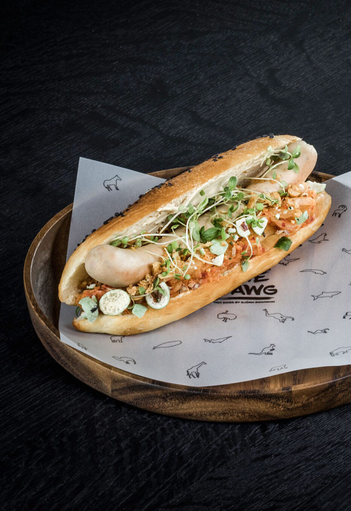Björn Swanson takes hot dogs to new culinary heights at 'THE DAWG'.