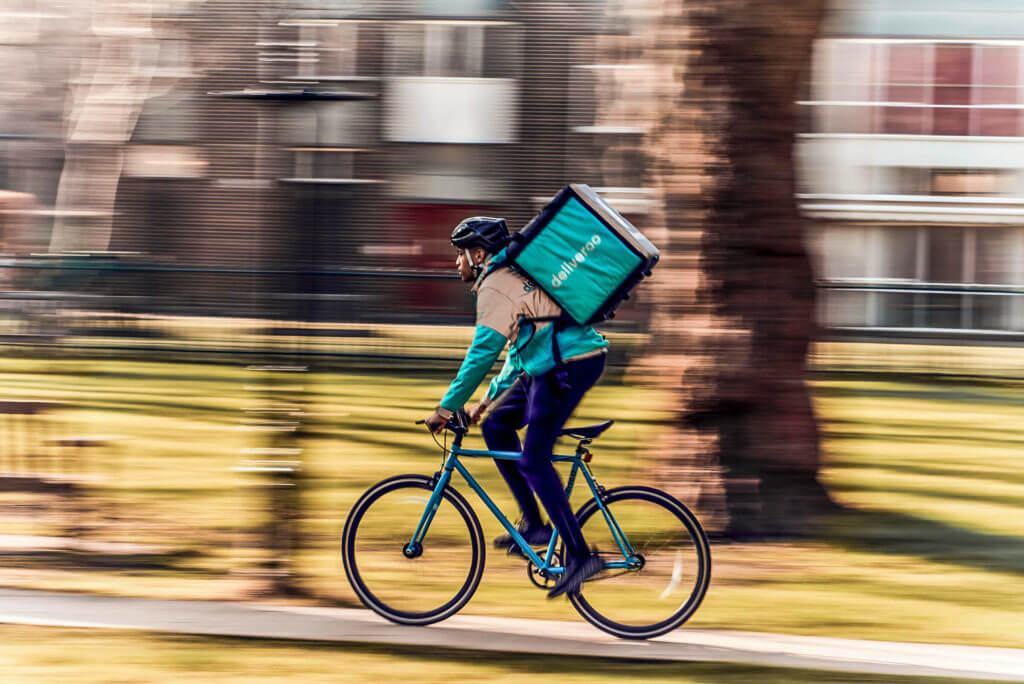 Deliveroo driver - food delivery via bike