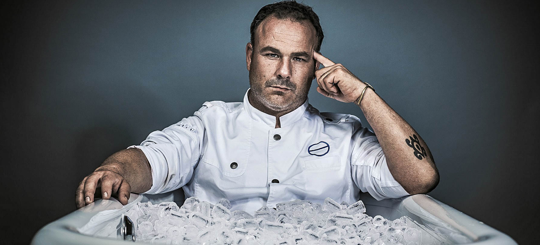 Portrait of Ángel León - star chef and owner of the 3-star restaurant Aponiente
