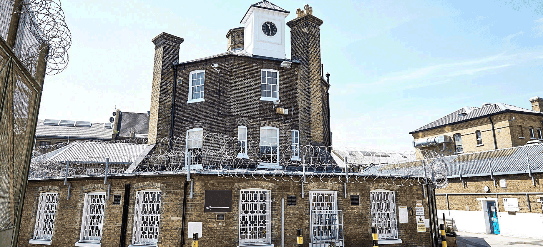 Exterior view of the Clink - here you get served by prisoners