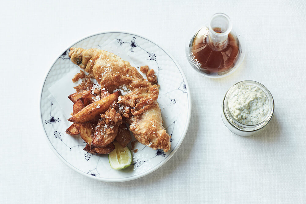 Fish and Chips at Henne Kirkeby Kro by Chef Paul Cunningham