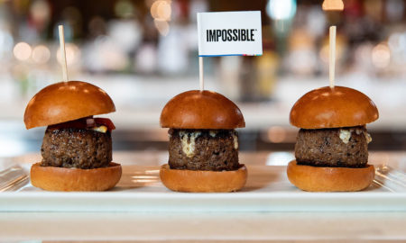 Impossible Foods Burger made with beef alternative