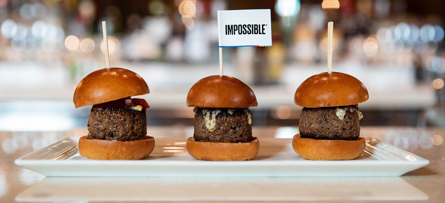 Impossible Foods Burger made with beef alternative