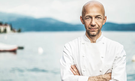 Portait of Italian star chef Riccardo Camanini