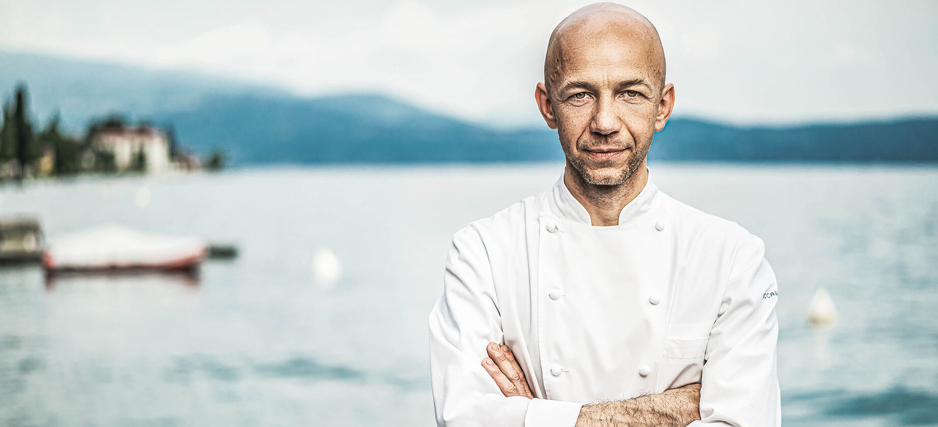 Portait of Italian star chef Riccardo Camanini