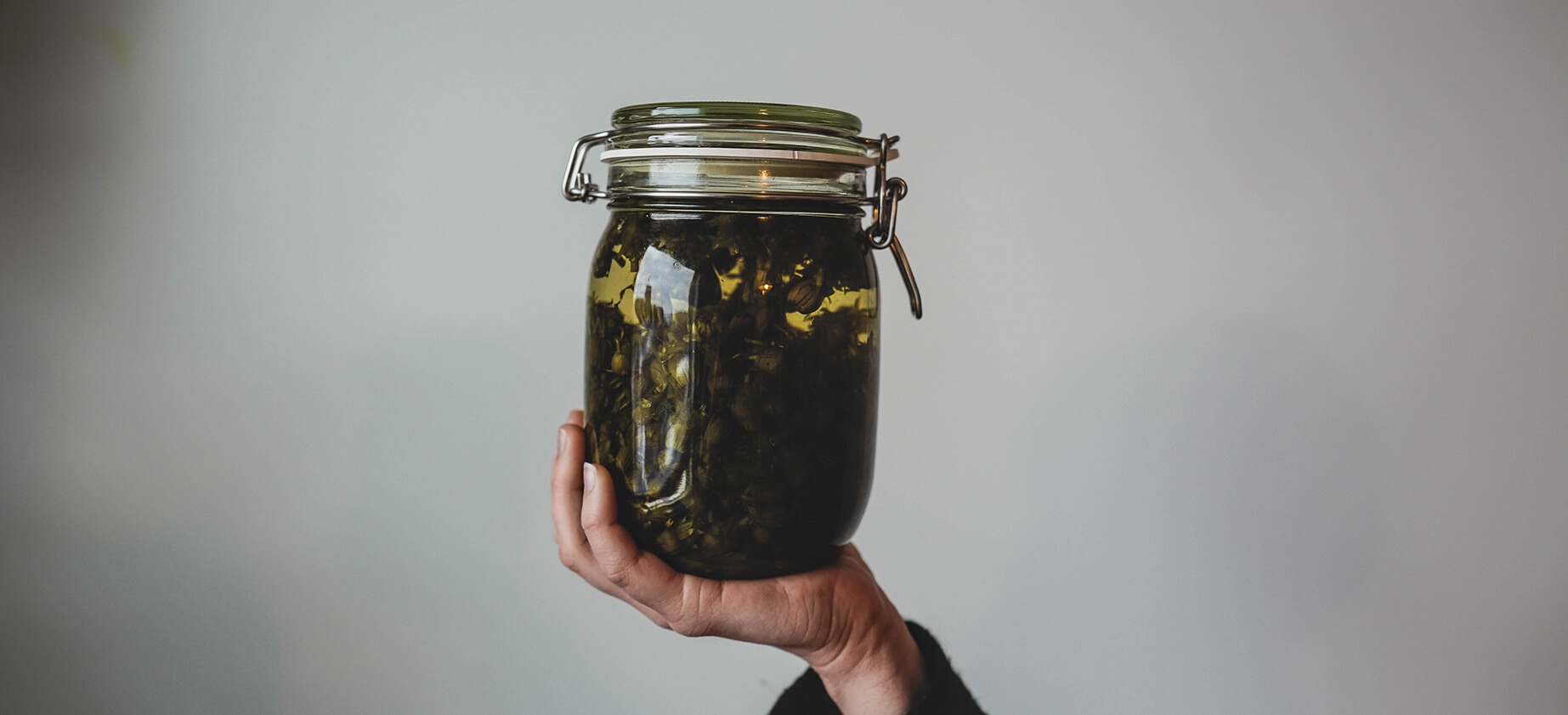 Fermentation Glass Jar by chef Toni Kostian