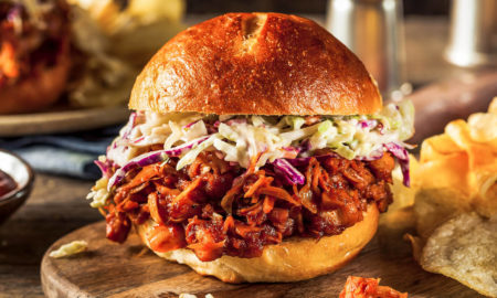 Vegan Pulled Pork Substitute Burger