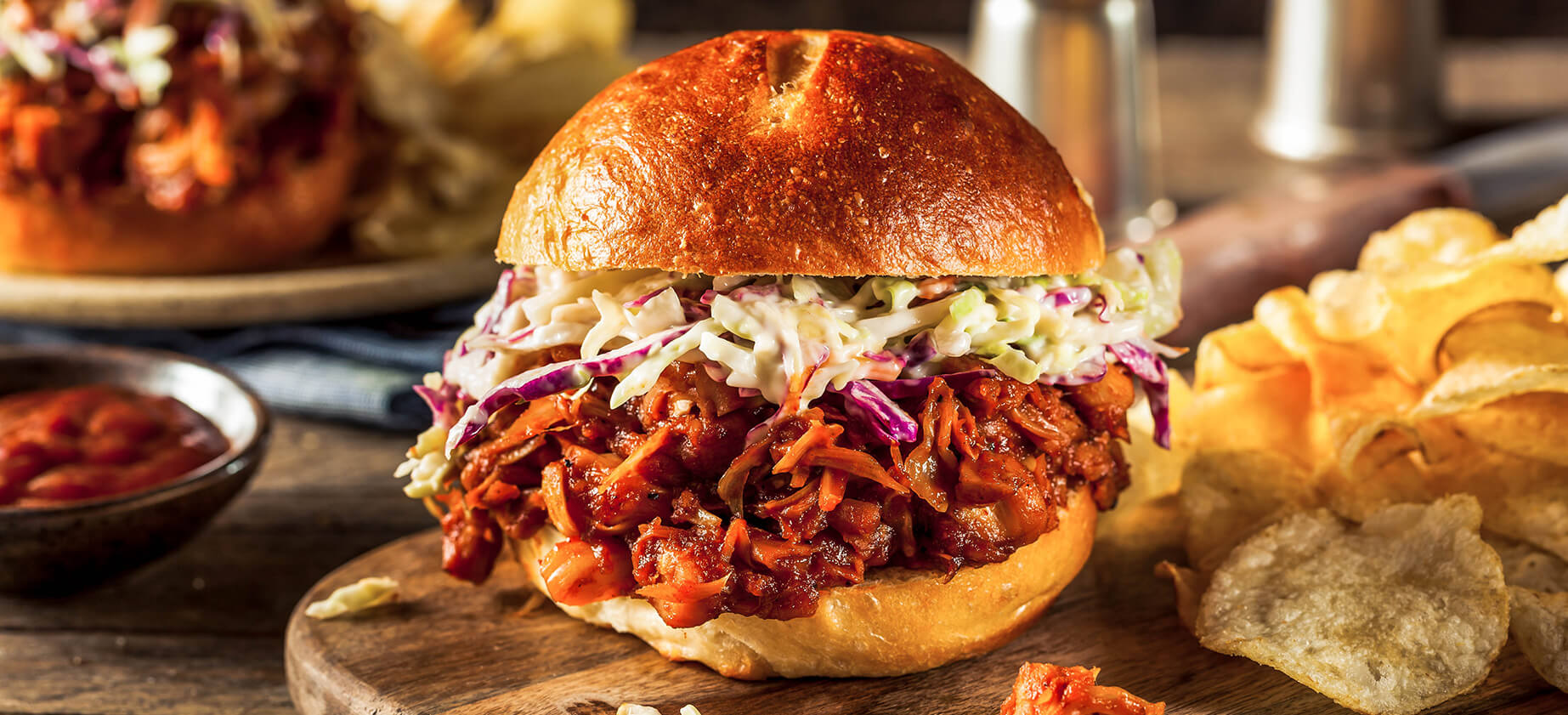 Vegan Pulled Pork Substitute Burger