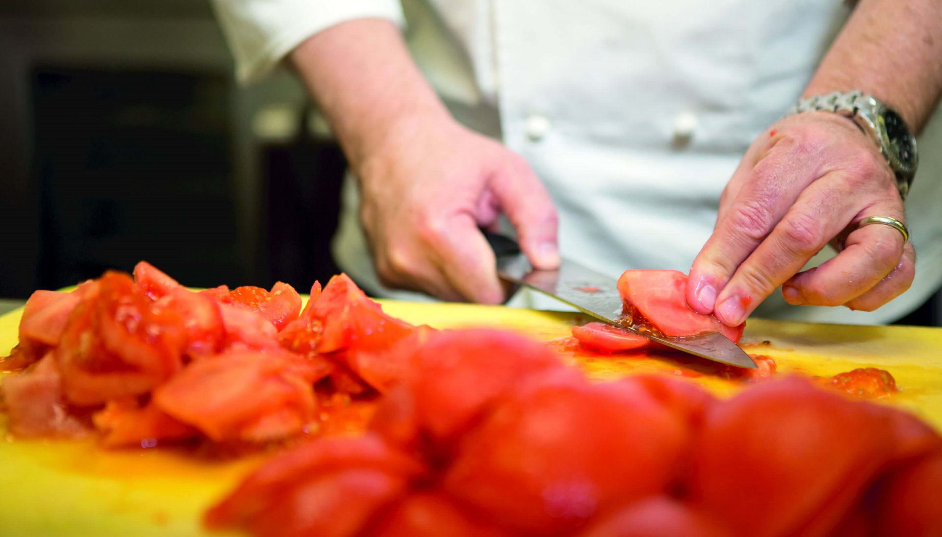 Sicherheit Hygiene Küche, professional chef