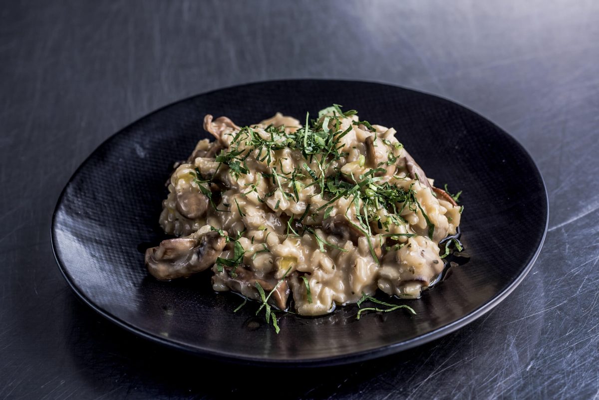 Pilzrisotto Zubereitet mit RATIONAL Produkten.