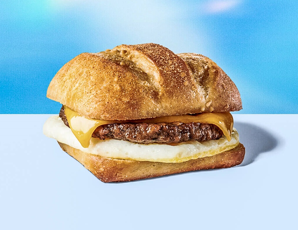 Das Impossible Breakfast Sandwich die pflanzenbasiertes Fleischalternative bei Starbucks