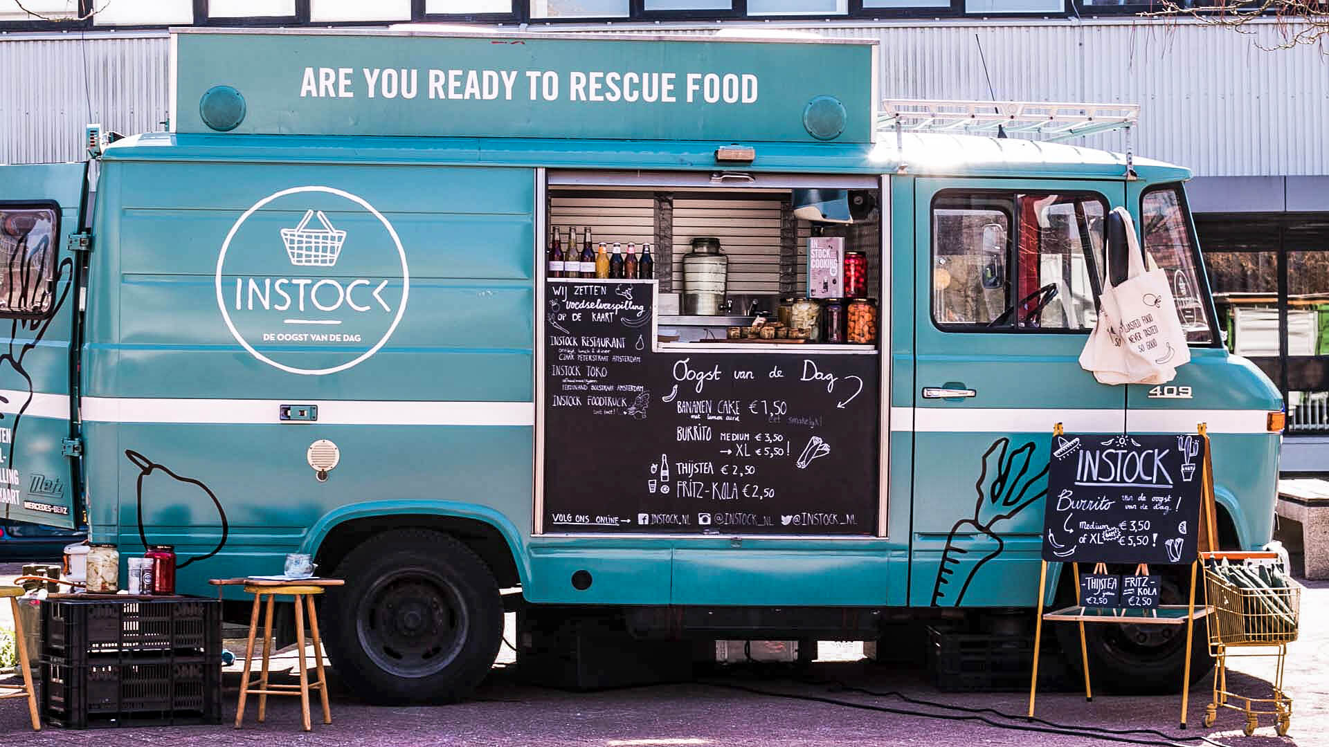 Ein Pop-up-Restaurant und ein Foodtruck bringen die Instock-Innovation auf neuen Wegen zu den Kunden.