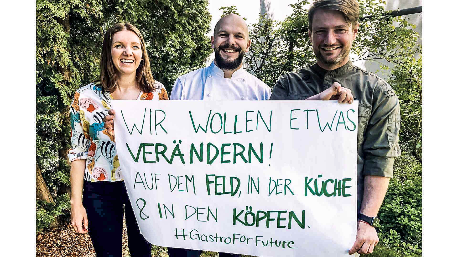 Greentable-Aktion #GastroForFuture mit Friederike Gaedke, Die Gemeinschaft e.V. - Micha Schäfer, Nobelhart und Schmutzig - Sebastian Frank, Horvath