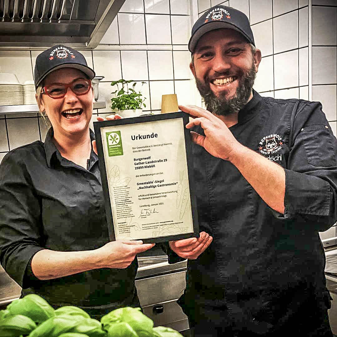 Haltung und Engagement für nachhaltige Gastronomie vereint Mitglieder wie Christian und Steffi Wolf von Burgerwolf