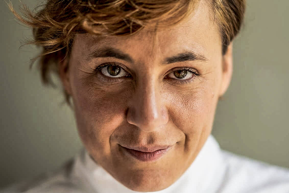 Portrait of the Italian star chef Antonia Klugmann