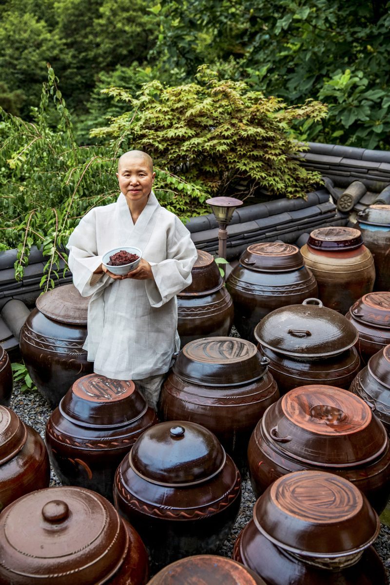 Seonjae - a Buddhist nun from South Korea practicing Korean temple cuisine.