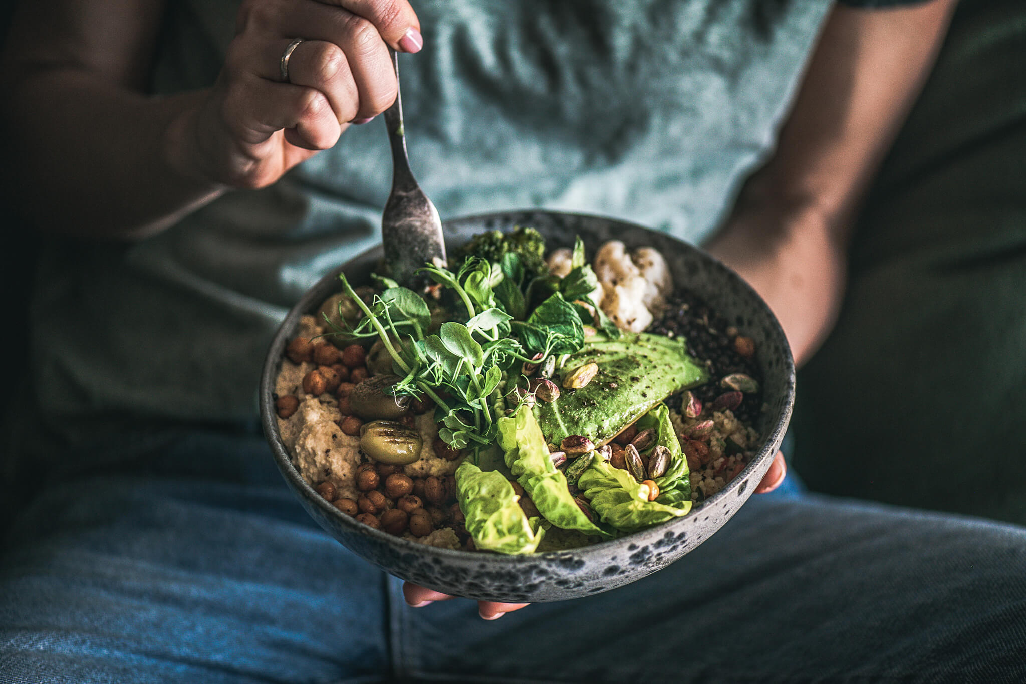 El plato de tendencia saludable Bowl es actualmente muy popular