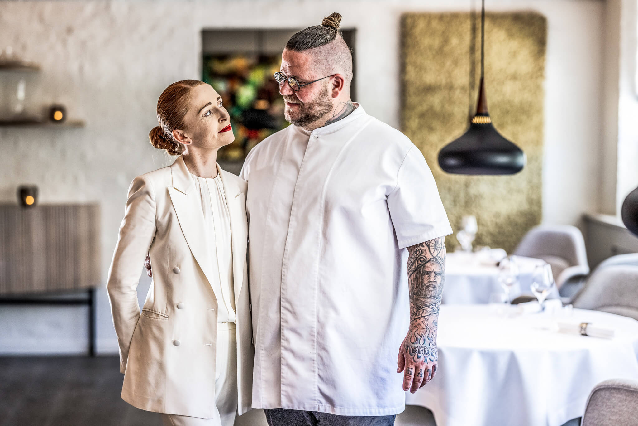 Eric Vilgaard with his wife