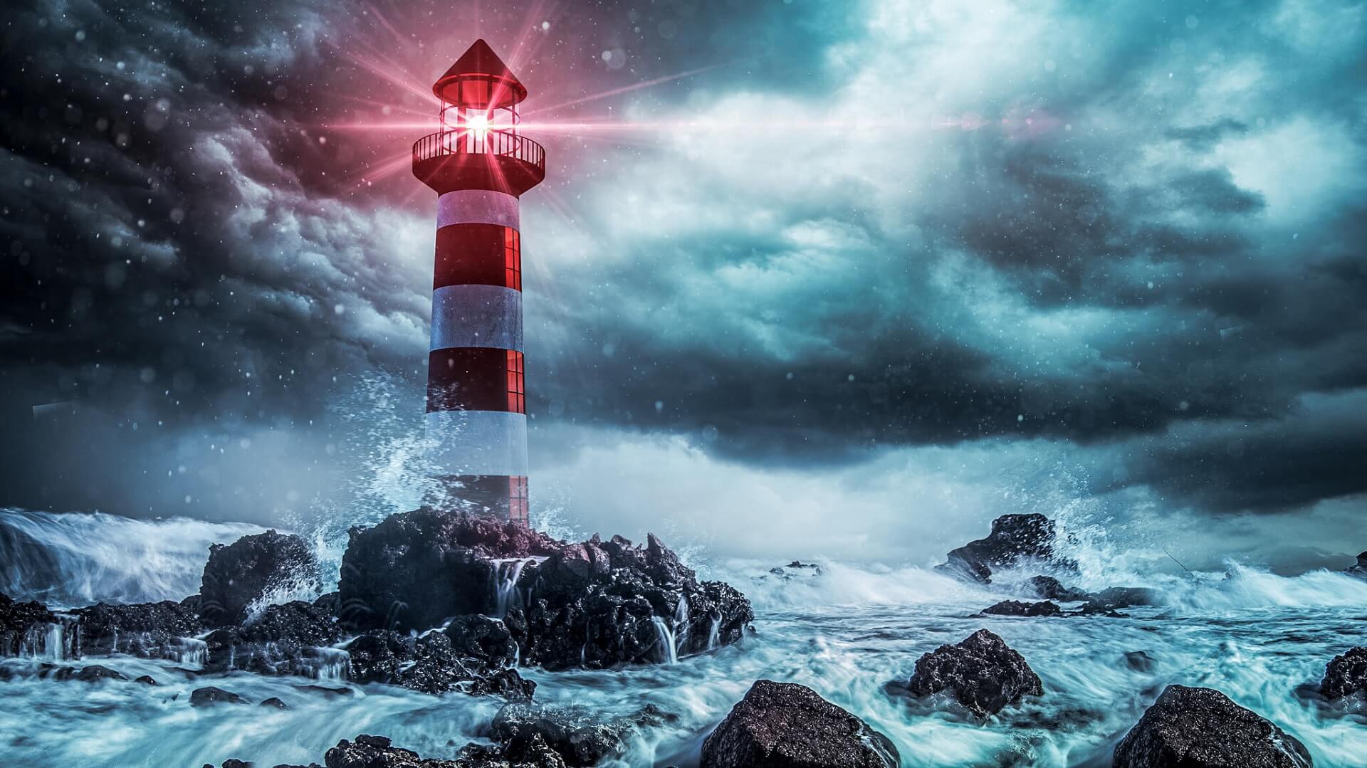 Leuchtturm in stürmischer See - TrendTalk 10