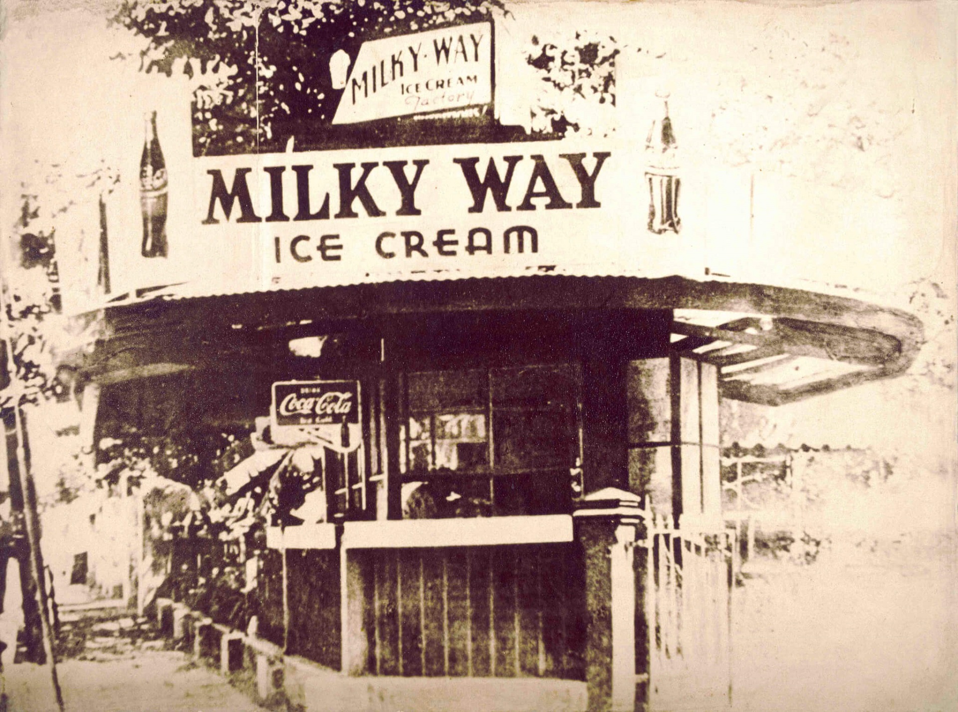 The first restaurant of J. Gamboa's mother: the Milky Way
