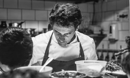 Rodolfo Guzmán in the kitchen