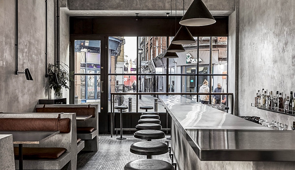 Interior style of the Paradise Restaurant by Dom Fernando: Tropical Brutalism