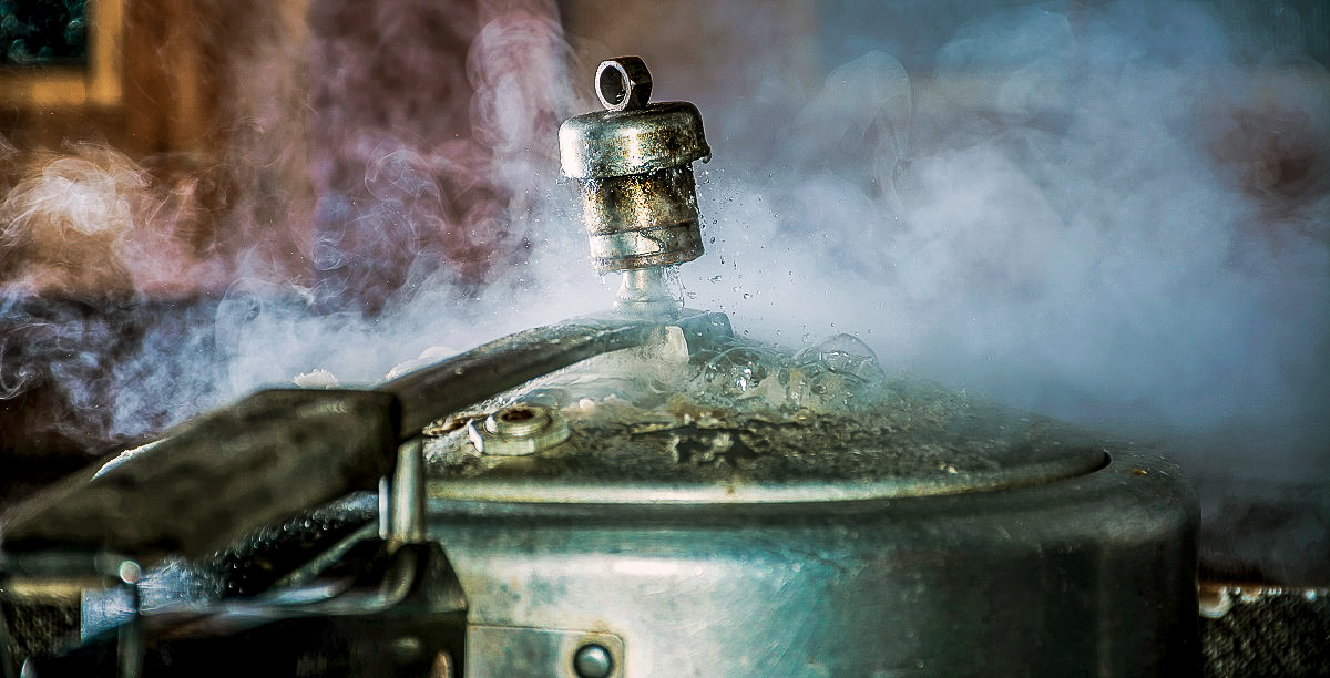 Beim Druckgaren steigt der Siedepunkt des Wassers