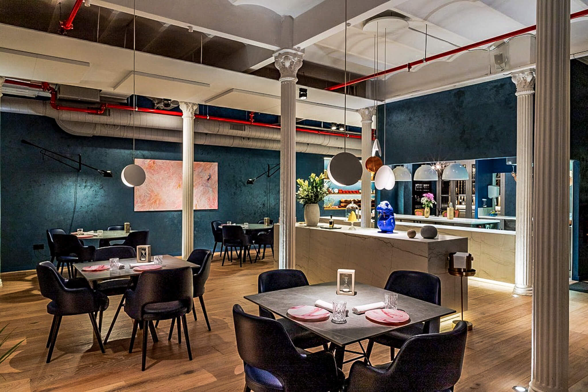 Interior view pf the restaurant Uma by Iker Erauzkin