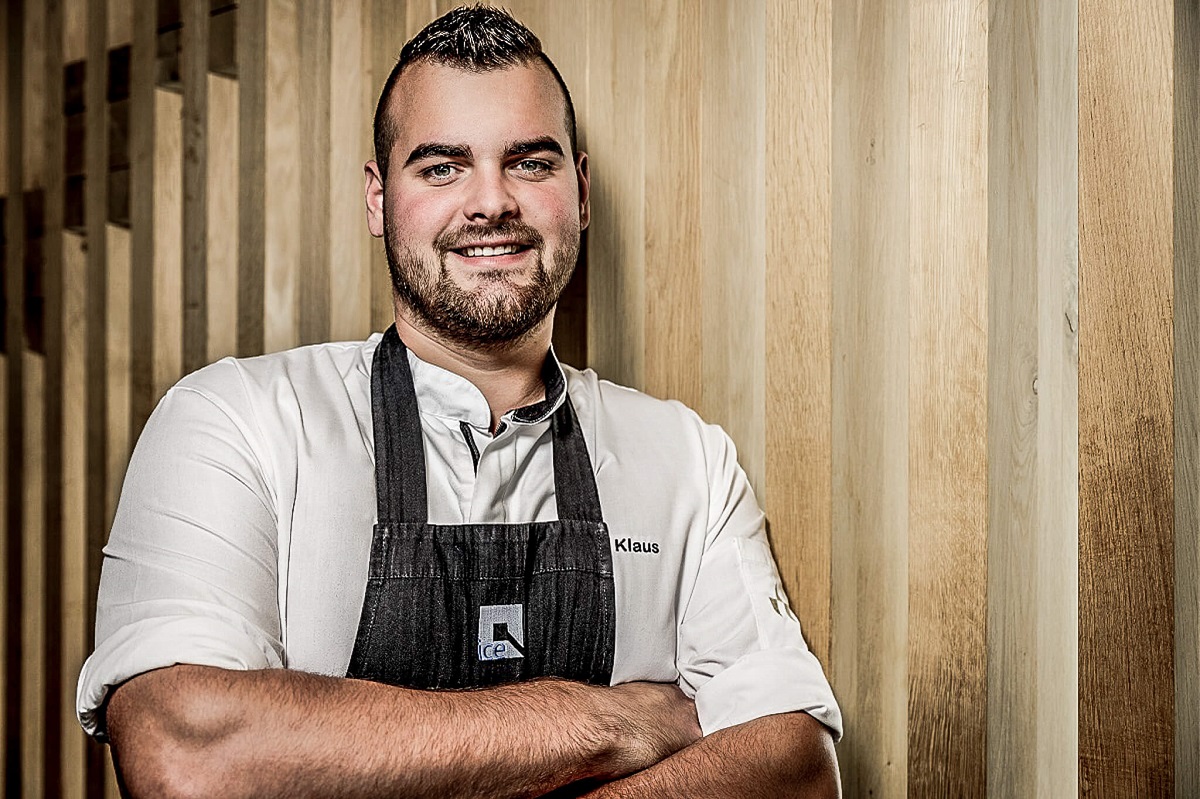Klaus Holzer - young head chef at the gourmet restaurant ice Q