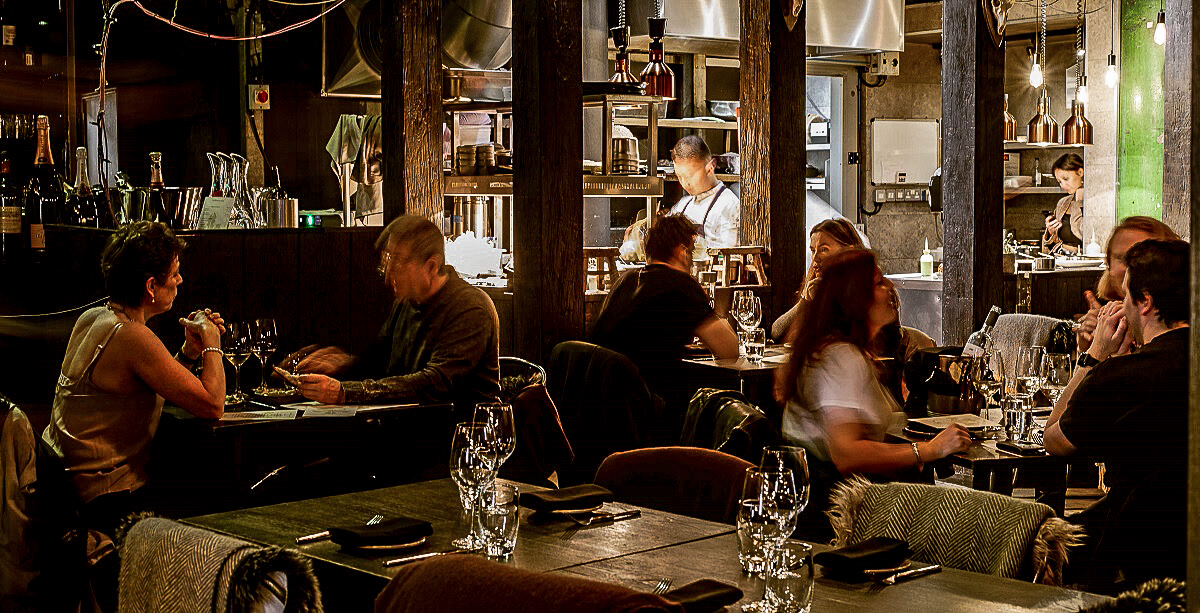 The restaurant Turnips from the inside with guests