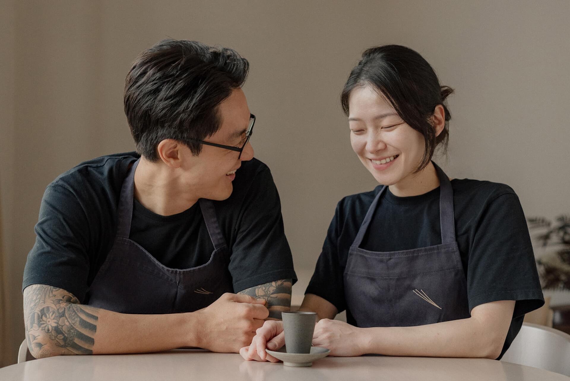 Woongchul Park and Bomee Ki the chefs of the Michelin-starred restaurant Sollip