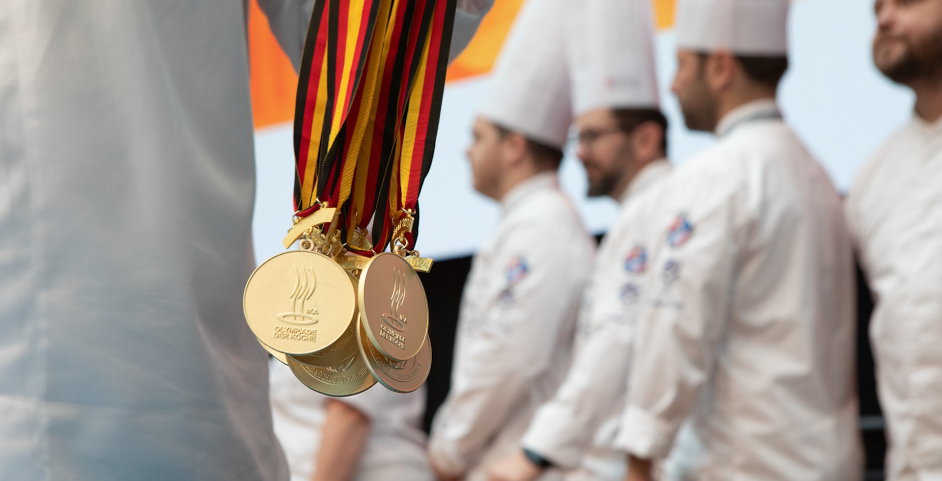 Medals awarded to the chefs at the Chefs Competitions.