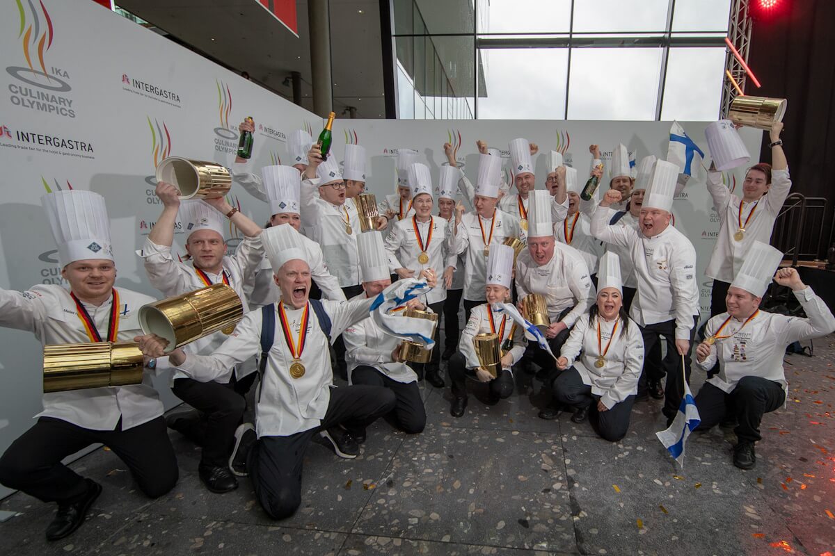 Cheering chefs at the Chef Competition IKA