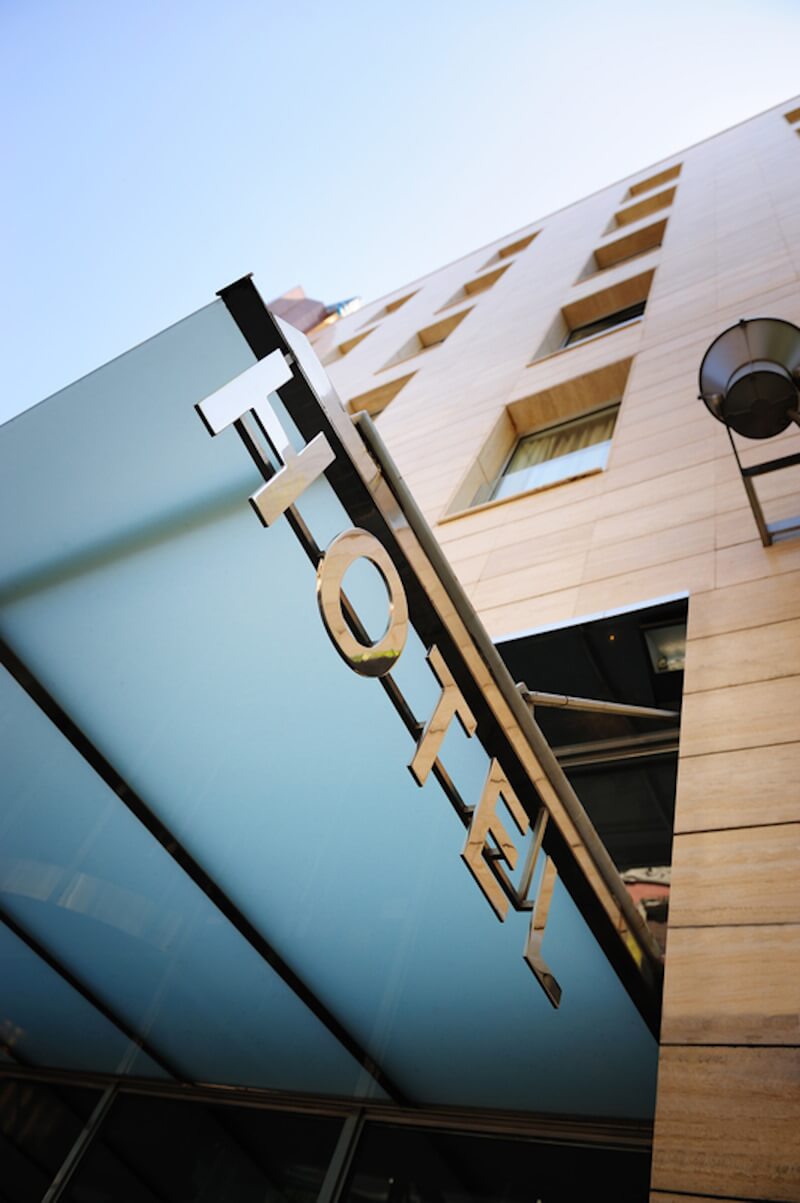 A hotel from the outside