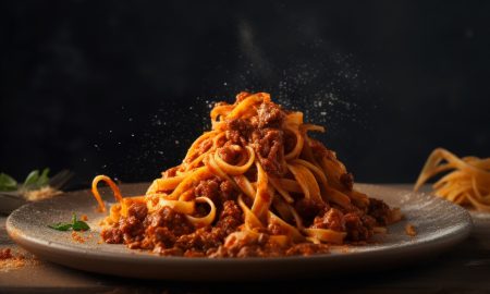 Spagetti Bolognese with Parmesan