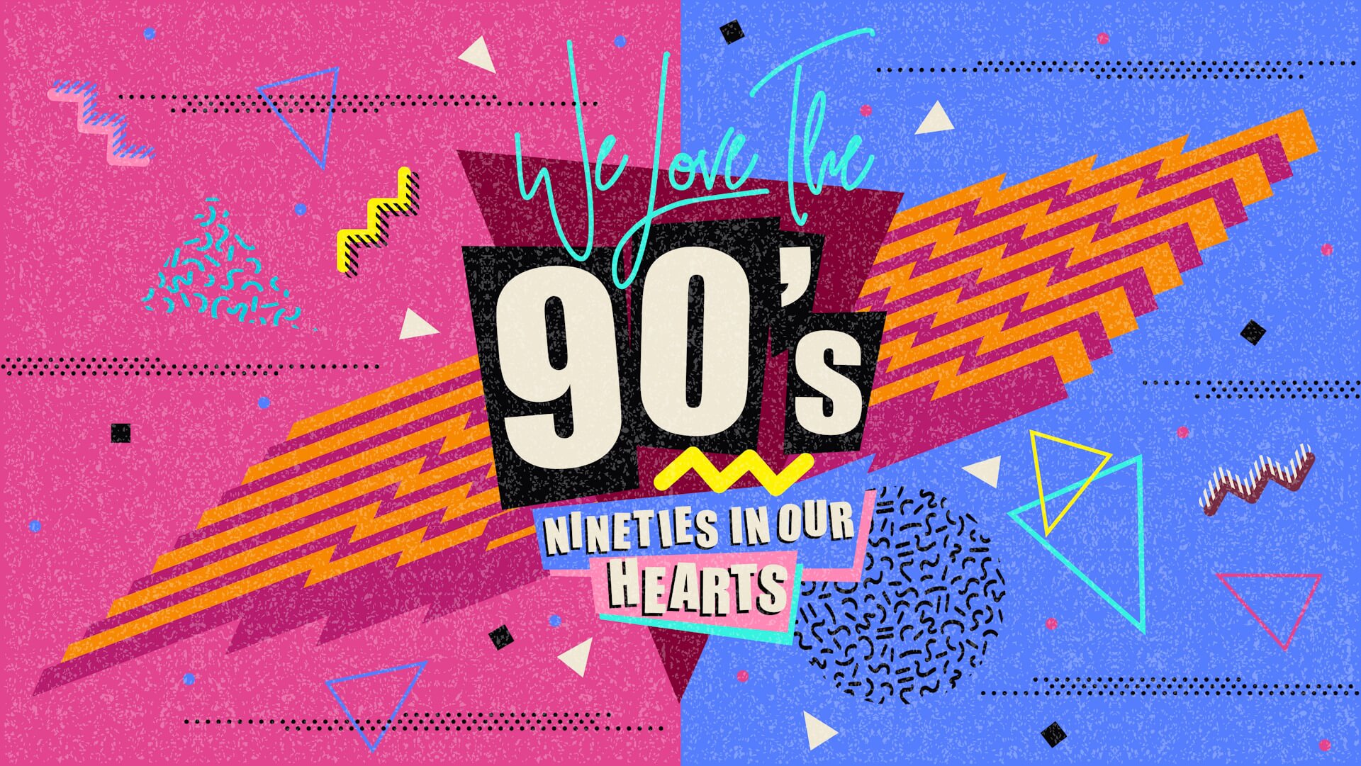 Ein Poster im Retro 90er style